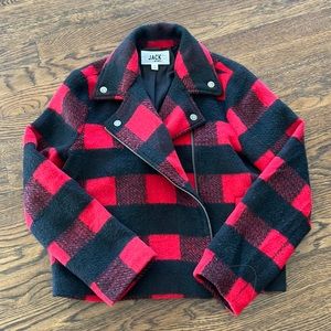 BB Dakota buffalo plaid jacket size small